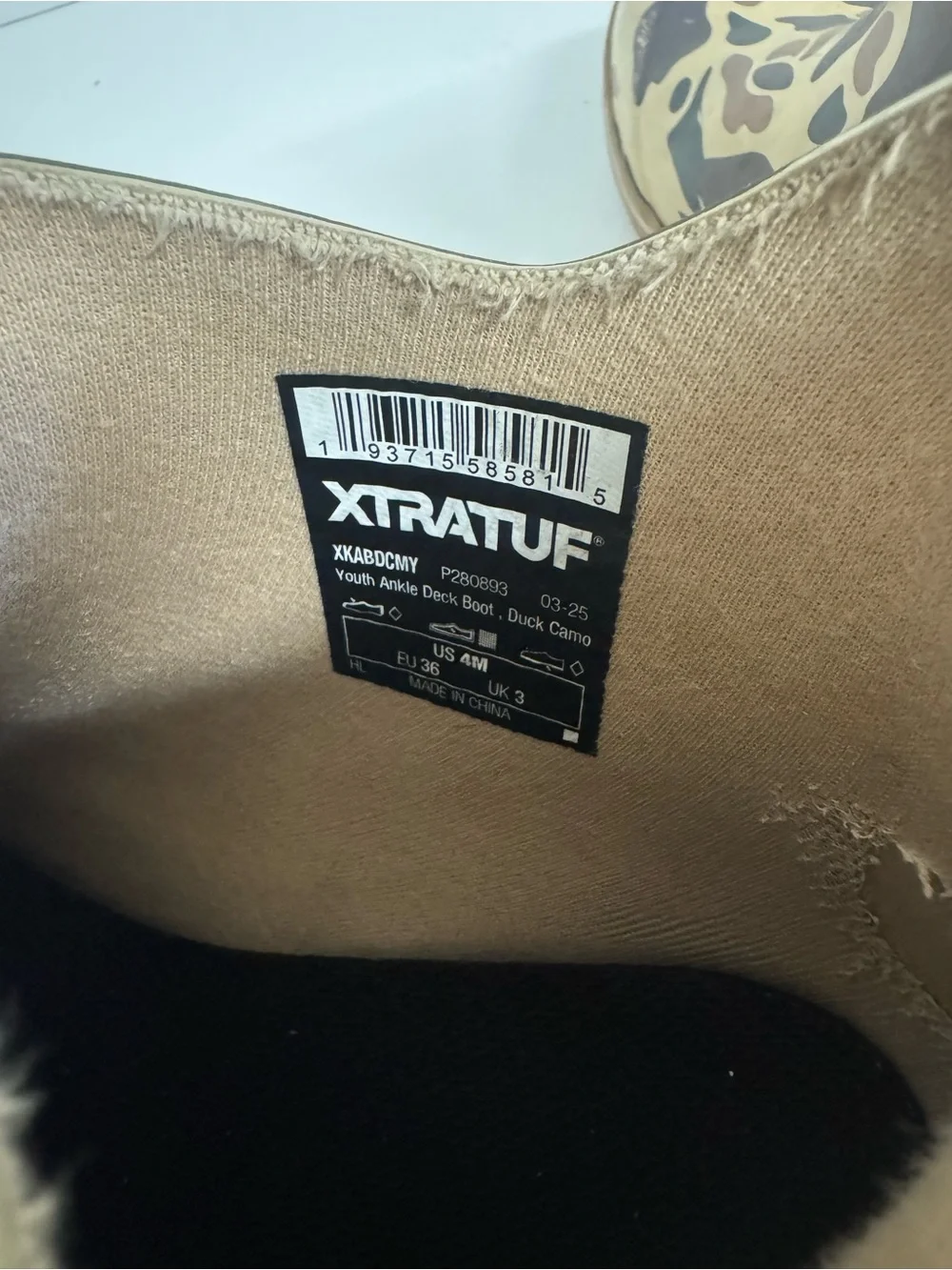 Xtratuf kids camo